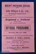 1933 Ireland v England amateur international match programme 18 February 1933 at Cliftonville, 4
