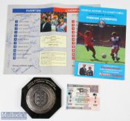 1986 Warren Aspinall General Motors FA Charity Shield Plaque Everton v Liverpool 16th August 1986