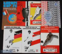 Selection of European Cup final programmes 1976 Bayern Munich v St Etienne, 1985 Juventus v