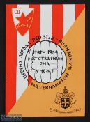 1959 Red Star Belgrade v Wolves Programme European cup