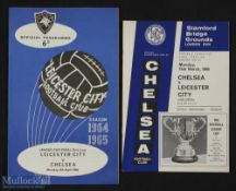 1965 Football League Cup final programmes 1st Leg Chelsea v Leicester City (15 March), 2nd Leg