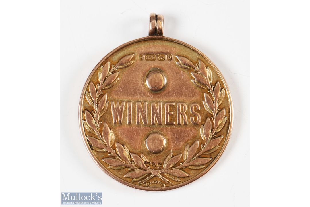 1895/96 FA Amateur Cup 9ct Gold Winners Medal awarded to Bishop Auckland's A Tucson, with Royal - Image 2 of 3