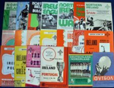 Collection of Ireland full international match programmes to include 1957 Portugal, 1960 Germany,