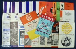 Mixed bag of football programmes to include 1957/58 Ipswich Town v Bristol City, 1959/60 Chelsea v