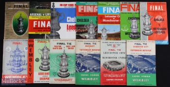 Selection of FA Cup final match programmes to include 1961, 1962, 1963, 1964, 1965, 1966, 1967,
