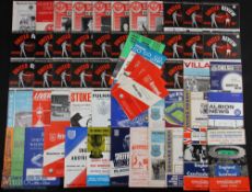Selection of football programmes 1966/67 (58 in total) good content of Manchester Utd homes (22) and