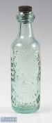 1891-1895 Spencer & Howorth Accrington Green Glass Bottle with a football and footballers leg