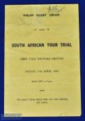 Scarce 1964 Wales New Laws Trial Match programme: A partner for the different item in the previous