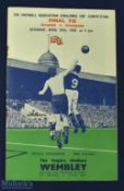 1950 FAC final Arsenal v Liverpool match programme at Wembley with newspaper cutting; fair
