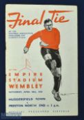 1938 FAC final match programme Preston NE v Huddersfield Town 30 April 1938 at Wembley; Fair