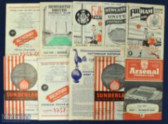 FA Amateur Cup s/f programmes to include 1952 Walton & Hersham v Walthamstow Avenue, 1957 Bishop