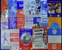 Collection of Scotland international home match programmes to include U23s 1960 England, 1962 Wales,