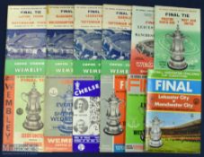 Selection of FAC final match programmes to include 1959, 1960, 1961, 1962, 1963, 1964, 1965, 1966,