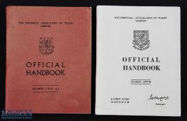 The Football Association of Wales official Handbooks for seasons 1961-62 and 1977-78