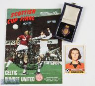 1973/74 Scottish FA Frank Kopel Dundee United Runners Up 9ct Gold and Enamel Medal with blue
