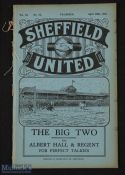 1930/31 Sheffield Utd v Grimsby Town Div. 1 match programme 18 April 1931 at Bramall Lane; ex b.