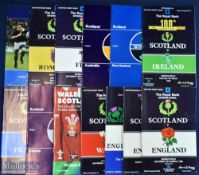 1972-1998 Scottish Mostly Home Rugby Programmes (13): v England (3), Wales (2, 1 away at Wembley),