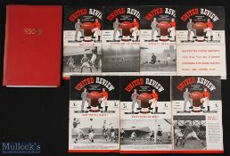 1950/51 Manchester Utd home match programmes v Huddersfield Town, Middlesbrough, Leeds Utd (FAC),