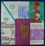 Selection of inter-league match programmes to include 1953 Football League of Ireland v Irish