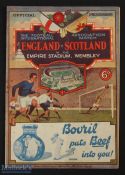 1931/32 England v Scotland match programme 9 April 1932 at Wembley 16 page issue; fair/good