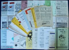 1950s-1990 Welsh Club and WRU Cup Rugby Programmes (c.45): Again, a wide assortment, mainly 'first