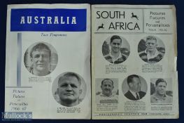 1951/1957 SA and Australia Rugby Tourists to the UK Souvenir Brochures (2): Similar, popular items