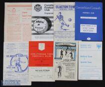 Varied selection of football programmes to include 1951/52 Cheltenham Town v Wolverhampton Wanderers