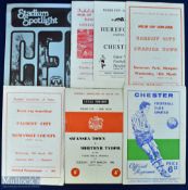 Selection of Welsh Cup s/f programmes to include 1965 Cardiff City v Swansea Town (Newport), 1966