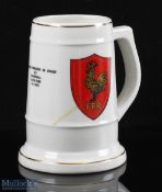 1975 Transvaal v France Rugby Tankard: Depicting both team badges and match detail for game played