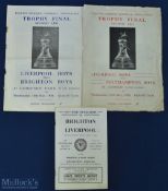 ESFA Boys cup final programmes to include 1954 Liverpool v Southampton, 1956 Liverpool v Brighton,