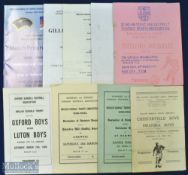Selection of ESFA Boys Cup s/f to include 1955 Chesterfield v Swansea, 1959 Barnsley v Brierley