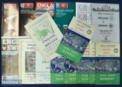 ESFA England home match programmes 1955 Wales, 1956 Scotland, 1958 Ireland, 1959 Germany, 1961