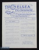 1928-29 Chelsea v Swansea Town Football Programme combination 12th Sept 1928
