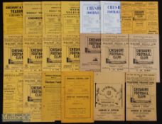 Selection of Cheshunt FC home match programmes 1947/48 Chadwell Heath (ph), 1949/50 Tilbury (