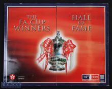2007 Texaco the FA Cup Winners Hall of Fame, fold out card display, with its disk