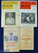 1940s Manchester Utd away match pirate programmes 1947/48 Arsenal league 6 September 1947 (Buick),