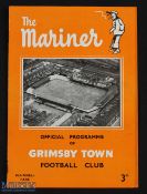 1952/53 Grimsby Town v Scunthorpe Utd Lincolnshire Cup final 9 May 1953 match programme; slight