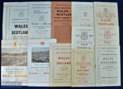 Selection of Wales Amateur international match programmes 1953 South Africa, 1957 Scotland, Ireland,