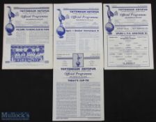 1950s Tottenham Hotspur Football programmes features 1953/54 v Amateur International XI, v Racing
