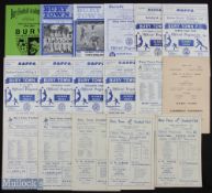 Selection of Bury Town match programmes 1953/54 Eynesbury Rovers, 1954/55 Clacton, 1957/58 Schleswig