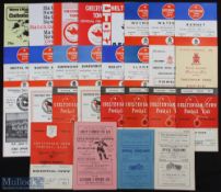 Selection of Cheltenham Town homes to include 1947/48 Torquay Utd, 1948/49 Chelmsford, 1950/51