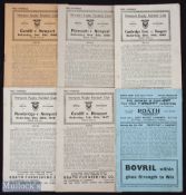 1946-7 Newport Rugby Programmes (6): Homes v Cardiff (both games), Plymouth Albion, Cambridge Univ &