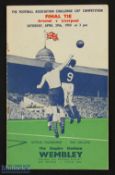 1950 FA Cup final match programme Arsenal v Liverpool 29 April 1950; rusty staples o/wise fair/