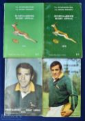 South African Rugby Annual, 1972-75 (4): A run of four in the series from 1972 to 1975. VG