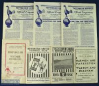 FA Amateur Cup s/f programmes to include 1952 Barnet v Leyton, 1953 Harwich & Parkeston v Walton &