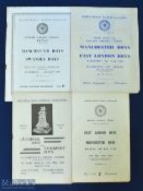 ESFA Cup final programmes 1948 Liverpool v Stockport, 1955 Manchester v Swansea, 1960 East London