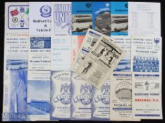 Selection of Bedford Town homes 1950/51 Bedfordshire (friendly), 1955/56 Watford (FAC), Arsenal (