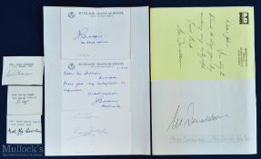 1960s Rugby All Blacks Signature Cards (10): Stars including Waka Nathan and Kel Tremain. VG