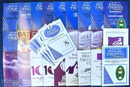 1987-2008 Rugby League Regal Trophy, silk cup, Carnegie challenge cup Programmes, to include ex