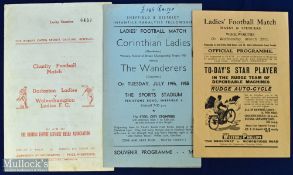 Woman's football match programmes 1940 Marks & Spencer Ladies v Woolworths Ladies 27 March 1940 at
